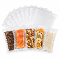 Sacs sous vide co-extrudés 7 couches 90 microns PA/PE à texture gaufrée thermoscellables résistants au congélateur 120°C et au froid -20°C, sacs de scellage de qualité alimentaire