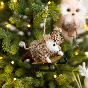 Adornos Navideños Hechos a Mano <span class=keywords><strong>de</strong></span> Fieltro: Alce y Búho <span class=keywords><strong>de</strong></span> Peluche, Decoraciones Encantadoras para Escritorio, Árboles <span class=keywords><strong>de</strong></span> <span class=keywords><strong>Navidad</strong></span> y Reuniones Familiares - Product Image 5