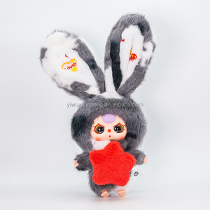 Cureplaneta Baby Three-Lily Rabbit <span class=keywords><strong>Town</strong></span> V3 Adorable <span class=keywords><strong>Bunny</strong></span> Plush Vinyl Miniatura Wonderland Mystery Boxes con residente propio - Product Image 3