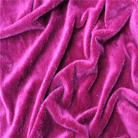 Tissu en peluche brossé, nouvelle étoffe velours pour confection de vêtements