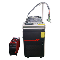 Machine laser à fibre portative 4-en-1 : soudage, nettoyage, découpe, élimination de la rouille sur surfaces métalliques