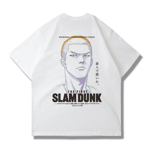 Camiseta de <span class=keywords><strong>Manga</strong></span> Corta de Franela 100% Algodón para Hombre, Estilo Urbano, con Diseño de Anime Japonés 'Slam Dunk' de Tyrannosaurus Studio - Product Image 3