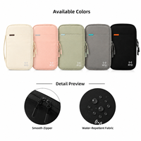 Dompet Perjalanan RFID dengan Tempat Pena, Organizer Paspor untuk Uang Tunai, Kartu, Dokumen, Tas Perjalanan Anti Air, Logo Custom