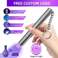 Lampe torche UV 365nm personnalisée avec logo, détecteur de fuites industriel professionnel, en acier inoxydable, rechargeable, OEM ODM