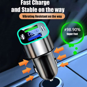Caricabatterie da Auto USB <span class=keywords><strong>C</strong></span> Dual PD 4 in 1 con Monitoraggio della Tensione per iPhone Samsung, Prodotti in Dropshipping 2026 - Product Image 4
