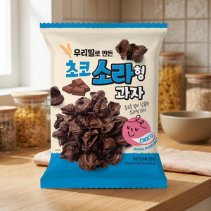 [MAMA'S PICK] Coréen Choco Coquillage En Forme De Blé Semi-Doux Crunch Enduit De Chocolat Riche Bonbon En Sac 100g - Product Image 2