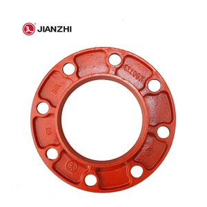Jianzhi sắt dễ uốn phụ kiện rãnh mặt bích Adapter gang mặt bích 1/4 "CE dễ uốn sắt mặt bích - Product Image 4