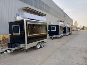 รถขายอาหารเคลื่อนที่แบบใหม่พร้อมเครื่องทำขนม ผลิตภัณฑ์ใหม่ รถพ่วงขายอาหารเคลื่อนที่จากเบลเยียม ครัวครบชุด - Product Image 4