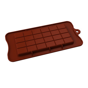 Besafe 24 khoang kết nối vuông bánh fondant cấp thực phẩm toàn bộ sô cô la Silicone Khuôn nướng khuôn - Product Image 2