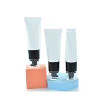 Kemasan kosmetik Aplicator lembut Harga bagus plastik pompa pengap Remas tabung pondasi 30 ml tabung pengap mewah