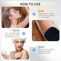 Gant exfoliant coréen en viscose pour le corps, type gant marocain, pour le dos