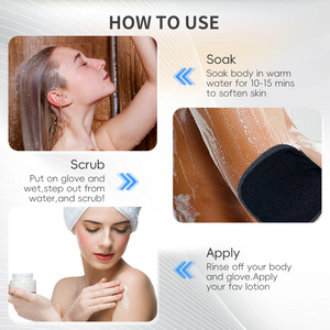 Guanto marocchino per la schiena del corpo Scrubber asciugamano coreano esfoliante guanti in viscosa - Product Image 6