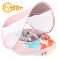 Swimbobo nouvelle mise à niveau bébé Infaltes natation confort rose anneau enfants gonflable taille formateur anneau de bain bébé flottant avec auvent