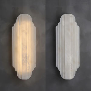 Applique murale <span class=keywords><strong>Estelle</strong></span> Albâtre Naturel Cannelée Haut de Gamme sur Mesure Fourniture en Gros pour Projet d'Hôtel - Product Image 3