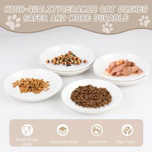China Factory Muestra gratis Logotipo personalizado Calcomanía Porcelana blanca Platos de cena de cerámica y cuencos para mascotas <span class=keywords><strong>Restaurante</strong></span> Artículos de cocina para el hogar - Product Image 3