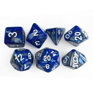 Juego de dados RPG de acrílico poliédrico de 16mm de dos colores para mazmorras y dragones juego de rol en Stock juego de dados DND al por mayor - Product Image 3