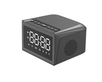 Nuevo Altavoz Inteligente de Tendencia para Teléfono y Hogar con Cargador Inalámbrico, Reloj Despertador Digital, Radio FM, Pantalla LCD y Reproducción TF