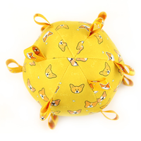 Balle de jeu pour animaux de compagnie en silicone de couleur personnalisée, jouet à mâcher pour chiens, petite cloche sonore pour l'intérieur