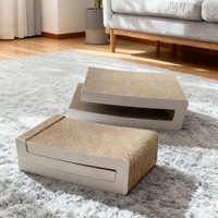 Vente en gros de griffoirs pour chats en carton ondulé modulaire, blocs de construction empilables, finition blanche, OEM