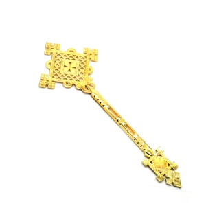 Gerusalemme A Mano Croce D'oro Placcato In Lega di Zinco del Metallo - Product Image 3