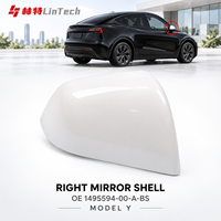 Coque de rétroviseur droit brillante anti-fissures LinTech 1495594-00-A-BS, finition d'usine premium, pièces de rechange pour Model Y