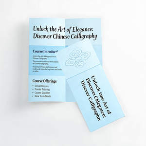 <span class=keywords><strong>Folleto</strong></span> Tríptico A6 Impreso en Papel Brillante Personalizado y Económico con Laminado Brillante o Mate - Product Image 2