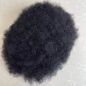 Pelucas <span class=keywords><strong>Afro</strong></span> para hombres negros 4 "-6'' Reemplazo de cabello Hombres Tupé de Cabello 100% Hombres negros humanos - Product Image 3
