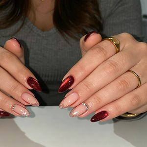 Faux <span class=keywords><strong>ongles</strong></span> réutilisables et durables en ABS, style French Tip Macaron, pour le 4 juillet, choix tendance Instagram, faible MOQ, vente en gros - Product Image 2