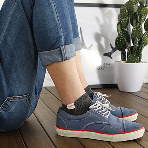 Tobillo corto de algodón transpirable negro Etiqueta Privada <span class=keywords><strong>calcetines</strong></span> de punto <span class=keywords><strong>para</strong></span> hombres - Product Image 4