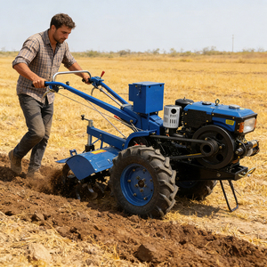Motoculteur multifonctionnel autoporté avec siège, moteur diesel 10 CV, haute efficacité, outil agricole <span class=keywords><strong>de</strong></span> Chine - Product Image 1