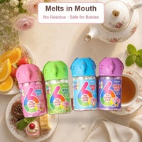 6 Probiotiques Actifs, Yaourt Lyophilisé qui Fond dans la Bouche, Sans OGM, Collation Naturelle pour Bébé, Boîte de 16g, Vente en Gros