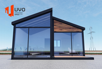 Casa Prefabricada UVO con Techo Inclinado, Casa Contenedor, Cabaña Modular, Villa en Forma de A, Casa de Vacaciones en el Patio Trasero, Mini Casa de Lujo para EE. UU. y Australia