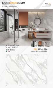 Venta caliente tamaños grandes <span class=keywords><strong>piedra</strong></span> sinterizada acabado mate para comedor al aire libre sótano jardín escalera pared revestimiento encimera uso - Product Image 5