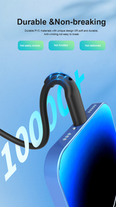MFi certifié longue finition durable en caoutchouc USB-A de charge rapide vers L <span class=keywords><strong>cordon</strong></span> de câble de chargeur pour Apple <span class=keywords><strong>IPhone</strong></span> 14 13 Pro <span class=keywords><strong>Plus</strong></span>, IPad, - Product Image 3