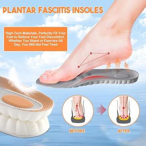 Suelas 4D Cloud-Like Comfort para hombres-Plantillas acolchadas de espuma viscoelástica suave - Product Image 5