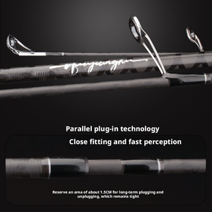 Caña de Pescar Profesional de Carbono con Tono Suave, Ajuste L, Anillas Grandes, Lanzamiento a Larga Distancia, 103cm - Product Image 6