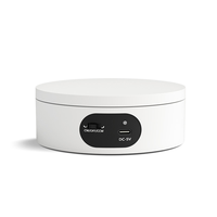 Présentoir à rotation automatique avec télécommande, plateau tournant blanc NDRC200T de 20cm, vitesse réglable, type-c/batterie pour spectacles de diffusion en direct