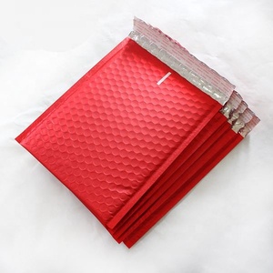 Sac à bulles en <span class=keywords><strong>plastique</strong></span> couleur rouge, lot de 50 sacs à bulles avec logo - Product Image 4