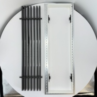 Grille en aluminium à lame détachable pour climatisation, en plastique carré, fabriquée en Chine pour les systèmes de ventilation