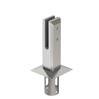Aleader Duplex 2205 316 Edelstahl Quadratischer Kernbohrer Glas-Spigot für Rahmenlose Pool-Zäune, Terrassen-Balustraden und Geländer