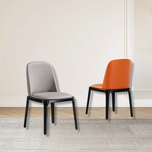 Silla de comedor moderna de cuero de roble, ligera, duradera y fácil de limpiar, muebles para el hogar estables para hoteles - Product Image 3