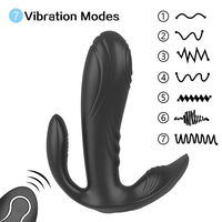 Masseur de prostate masculin, vibrateur anal, stimulateur du clitoris et du point G, triple stimulation, télécommande, vibrateur portable pour femmes