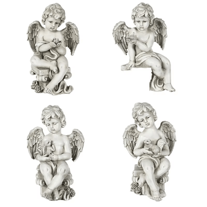 Estatuilla de Ángel personalizada, diseño de decoración de estatua, OEM, figuras de mitología clásicas griegas antiguas, escultura de poliresina de querubín, artesanías de resina - Product Image 1