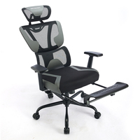 Chaise de bureau de direction contemporaine de luxe - Design ergonomique, base pivotante réglable en tissu pour bureau à domicile