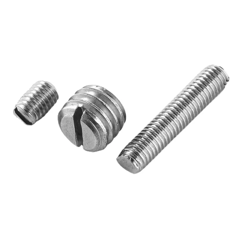 China manufacture Stainless Steel 304/316 Metric Thread Flat End Slotted Set Screw