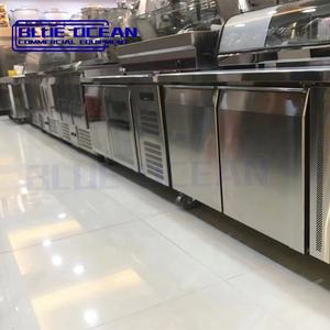 Commercio all'ingrosso caldo singolo temperatura in acciaio inox frigo congelatore raffreddamento ad aria insalata preparazione panca <span class=keywords><strong>Pizza</strong></span> con ventola di raffreddamento - Product Image 3