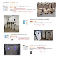 Stock UE – Pack de batteries solaires domestiques LiFePO4 15 kWh, extensible en parallèle, compatible avec les onduleurs hybrides, fixation murale