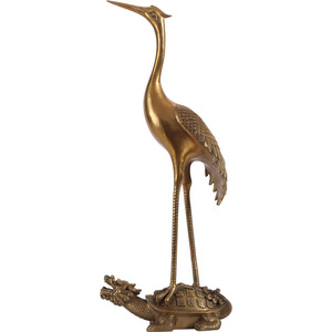 Ornement de grue en cuivre, décoration de table, décoration de la maison, cadeau d'anniversaire pour les aînés - Product Image 4