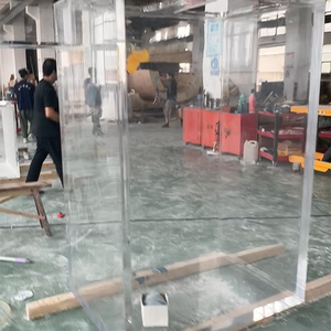 Acquario in Vetro Acrilico Trasparente Organico su Misura da Parete - Product Image 4