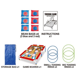 HUANUO Jouets <span class=keywords><strong>de</strong></span> sport <span class=keywords><strong>de</strong></span> plein air pour enfants 2 en 1 <span class=keywords><strong>Lancer</strong></span> des jouets universels avec cible <span class=keywords><strong>Jeu</strong></span> <span class=keywords><strong>de</strong></span> <span class=keywords><strong>lancer</strong></span> d'anneaux avec <span class=keywords><strong>sac</strong></span> <span class=keywords><strong>de</strong></span> <span class=keywords><strong>sable</strong></span> - Product Image 4